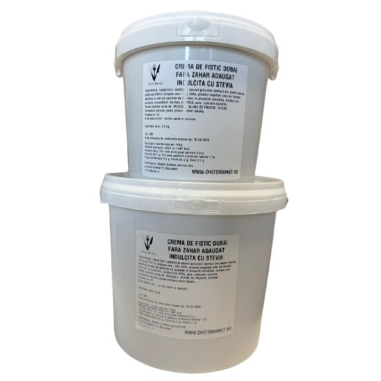 Crema de fistic Dubai indulcita cu stevia, 2,5  kg, Chefsmarket 